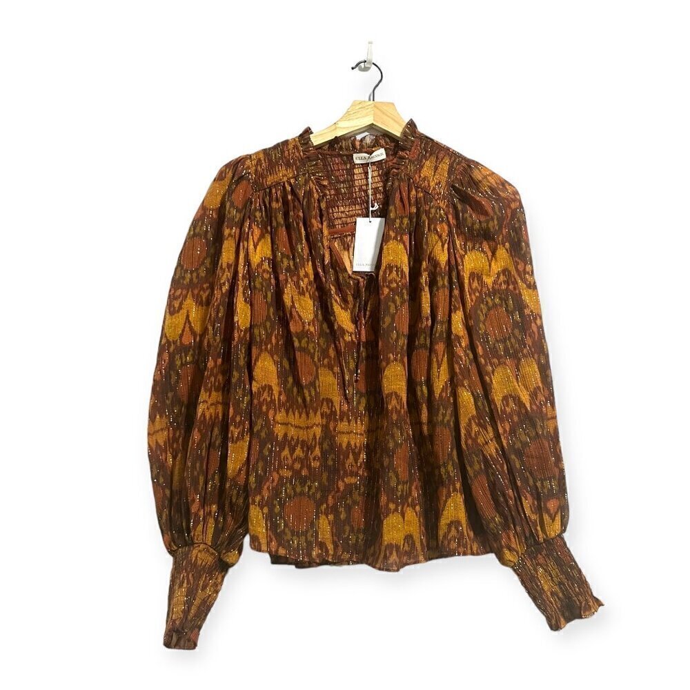 ULLA JOHNSON Anita Blouse in Ember, Size‎ 4 , New with tags